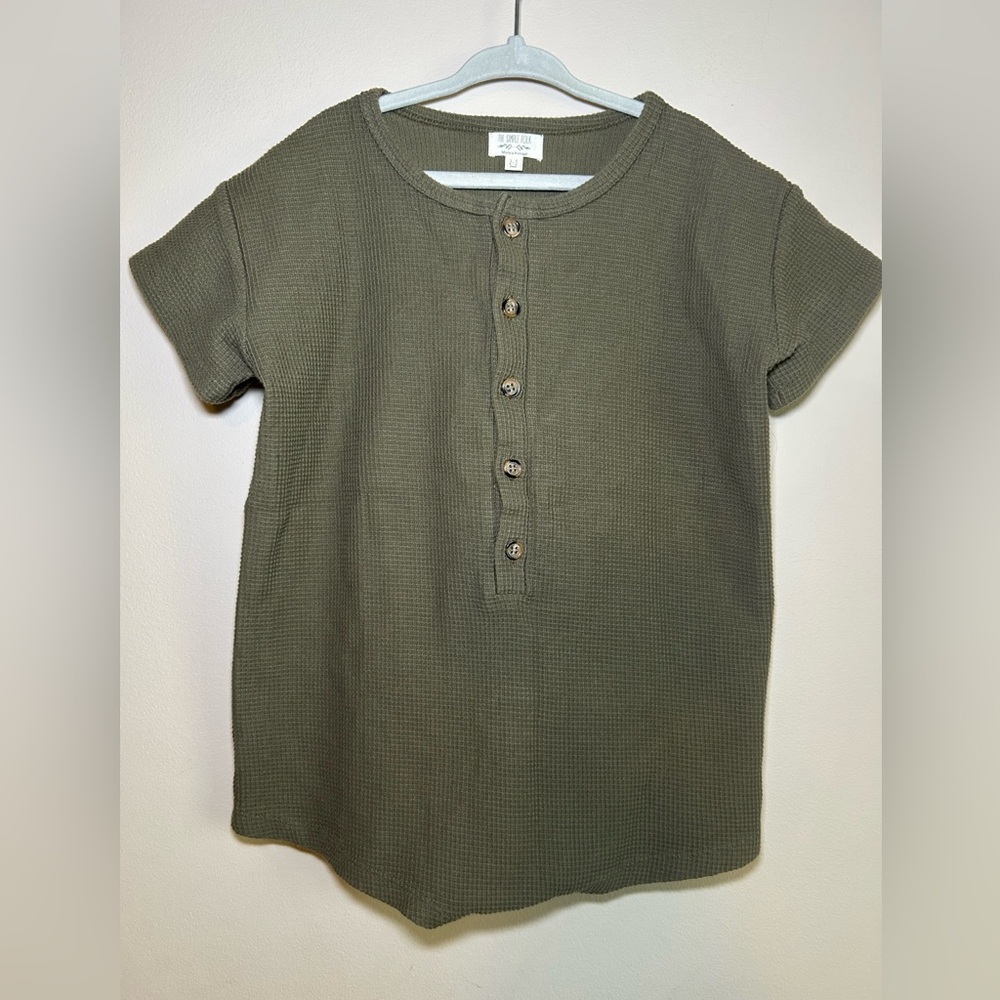 The Simple Folk The Explorer Playsuit Olive 2/3 Years Waffle Romper Organic